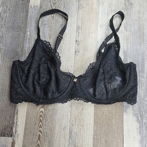 Savage X Fenty Black Lace Bra 36DD